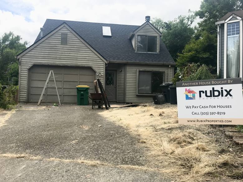 Another house bought by Rubix Properties on 158th Ave in Beaverton